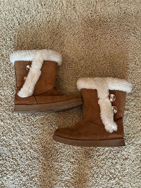 Kohl's Faux-Fur Lined Brown Winter Boots US 10